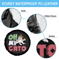 Funny Cinco De Mayo Drunk Cat Spare Tire Cover Oh My Gato