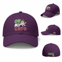 Funny Cinco De Mayo Drunk Cat Baseball Cap Oh My Gato