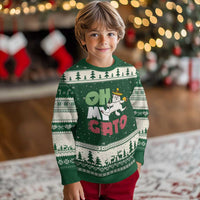 Funny Cinco De Mayo Drunk Cat Ugly Christmas Sweater Oh My Gato