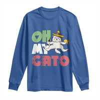 Funny Cinco De Mayo Drunk Cat Long Sleeve Shirt Oh My Gato