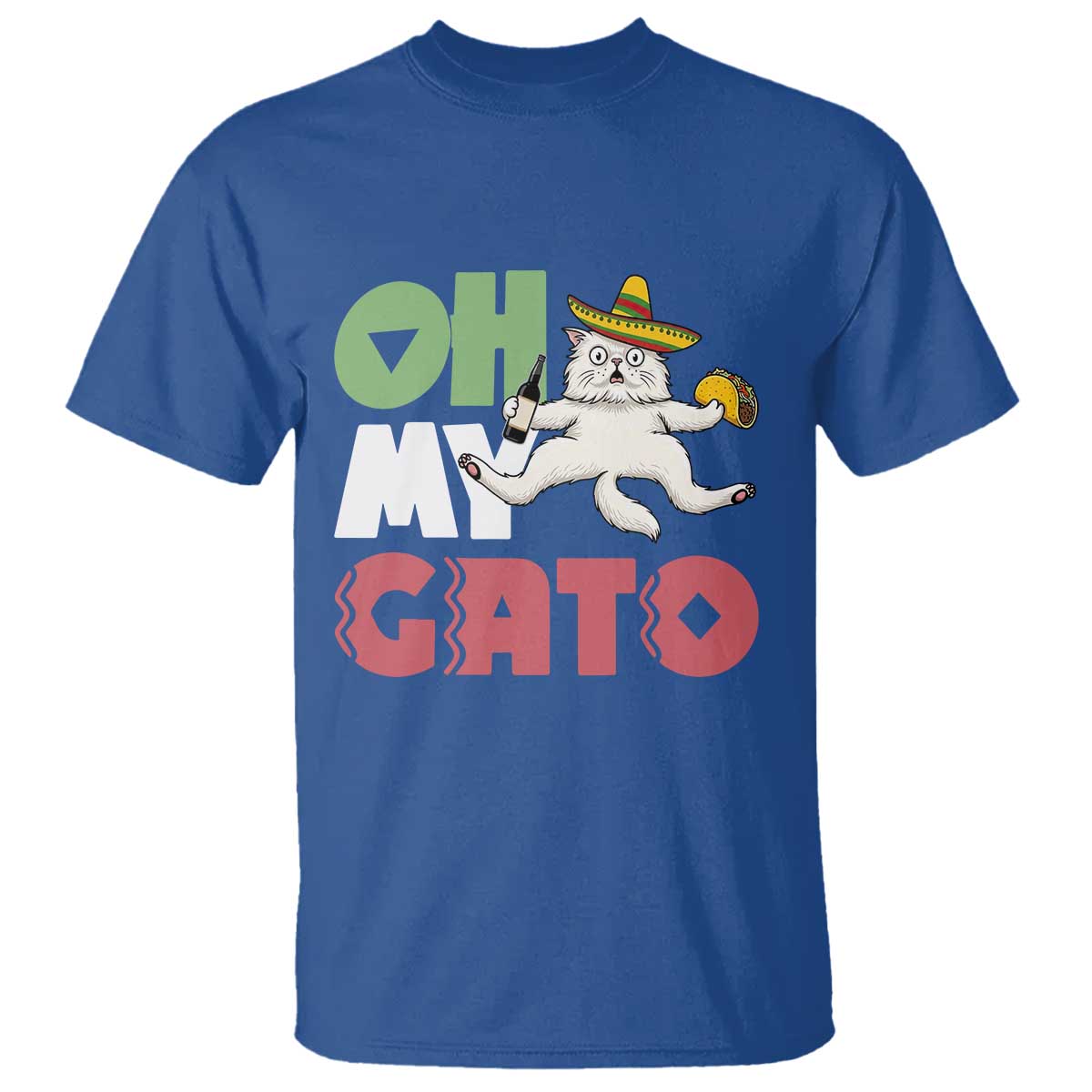 Funny Cinco De Mayo Drunk Cat T Shirt Oh My Gato
