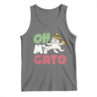 Funny Cinco De Mayo Drunk Cat Tank Top Oh My Gato