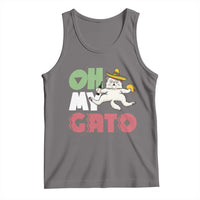Funny Cinco De Mayo Drunk Cat Tank Top Oh My Gato