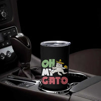 Funny Cinco De Mayo Drunk Cat Tumbler Cup Oh My Gato