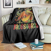 Cinco De Mayo Tacosaurus Throw Blanket Funny Dinosaur Taco Lover Gift