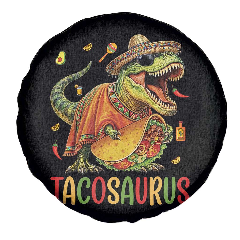 Cinco De Mayo Tacosaurus Spare Tire Cover Funny Dinosaur Taco Lover Gift