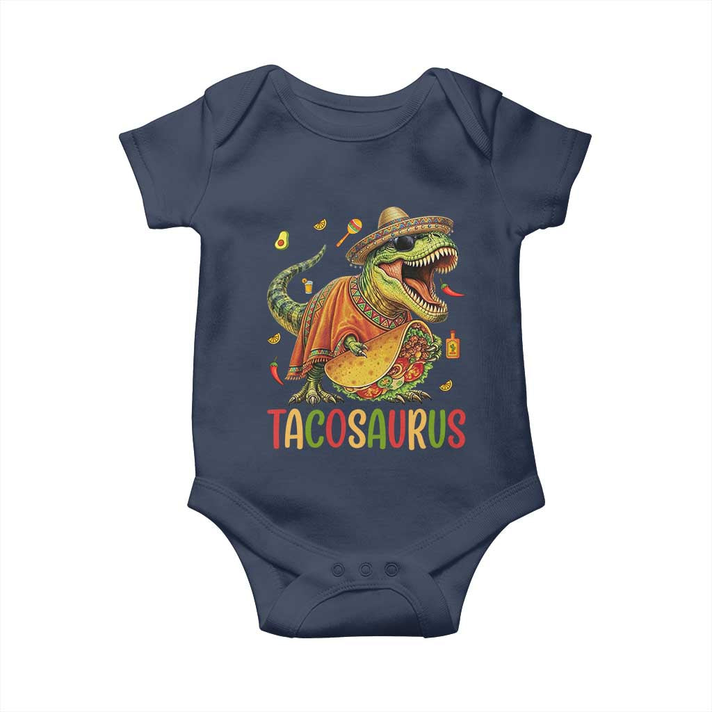 Cinco De Mayo Tacosaurus Baby Onesie Funny Dinosaur Taco Lover Gift