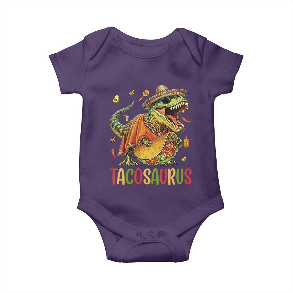 Cinco De Mayo Tacosaurus Baby Onesie Funny Dinosaur Taco Lover Gift