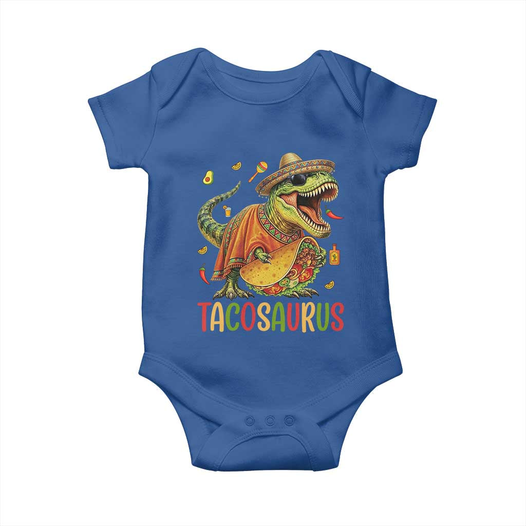 Cinco De Mayo Tacosaurus Baby Onesie Funny Dinosaur Taco Lover Gift