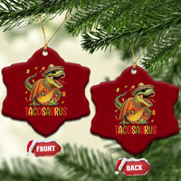 Cinco De Mayo Tacosaurus Ceramic Ornament Funny Dinosaur Taco Lover Gift