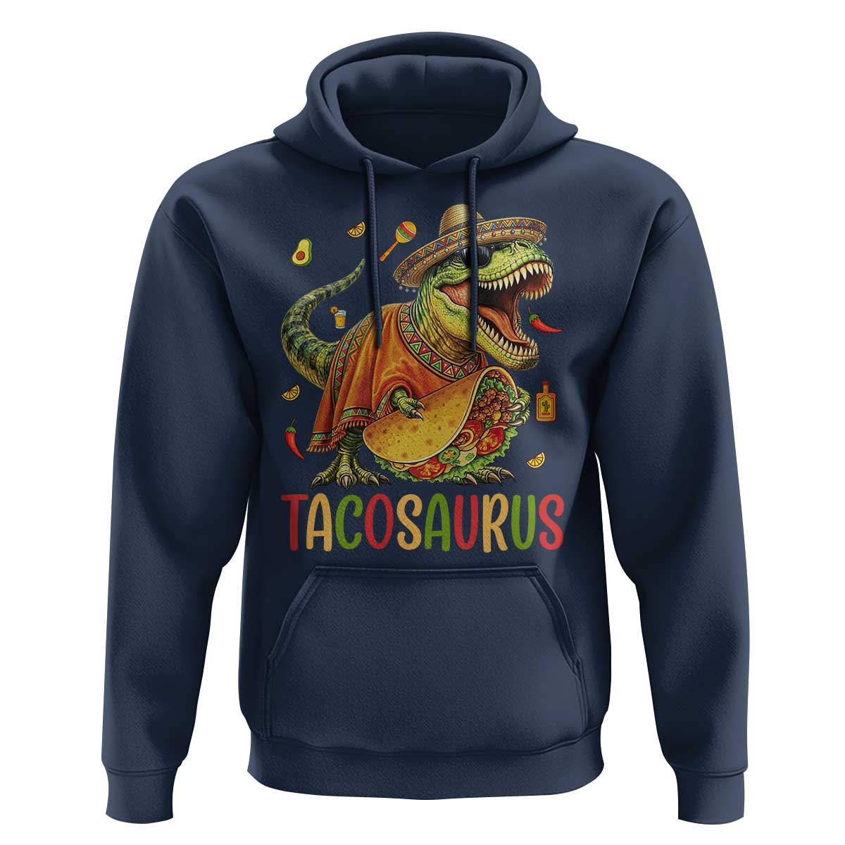 Cinco De Mayo Tacosaurus Hoodie Funny Dinosaur Taco Lover Gift