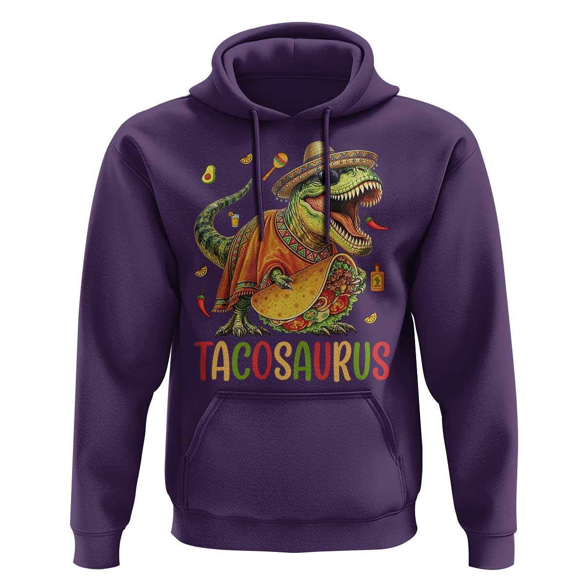Cinco De Mayo Tacosaurus Hoodie Funny Dinosaur Taco Lover Gift