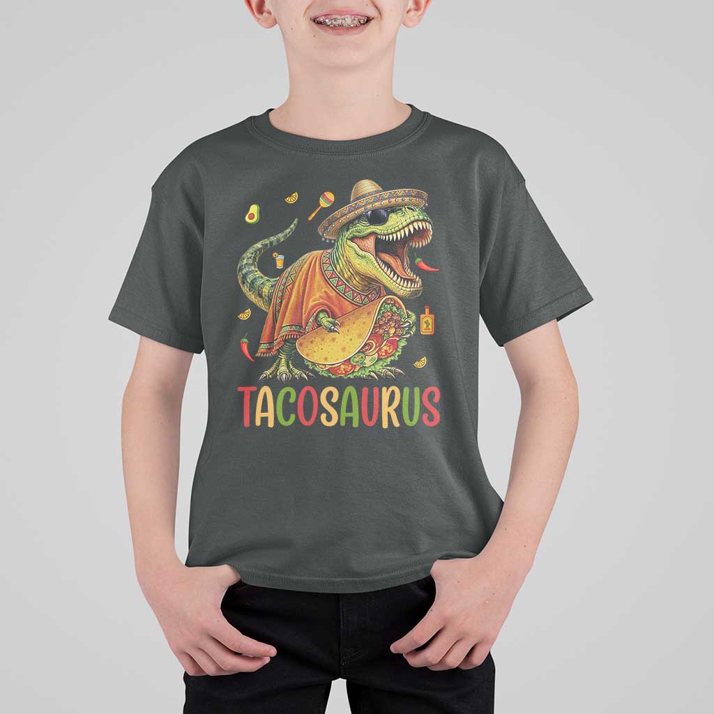 Cinco De Mayo Tacosaurus T Shirt For Kid Funny Dinosaur Taco Lover Gift