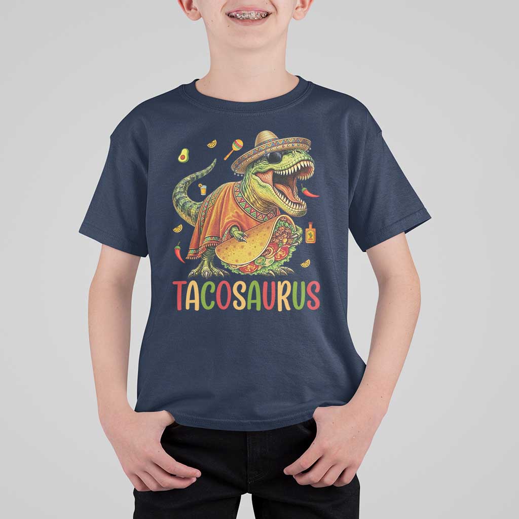 Cinco De Mayo Tacosaurus T Shirt For Kid Funny Dinosaur Taco Lover Gift