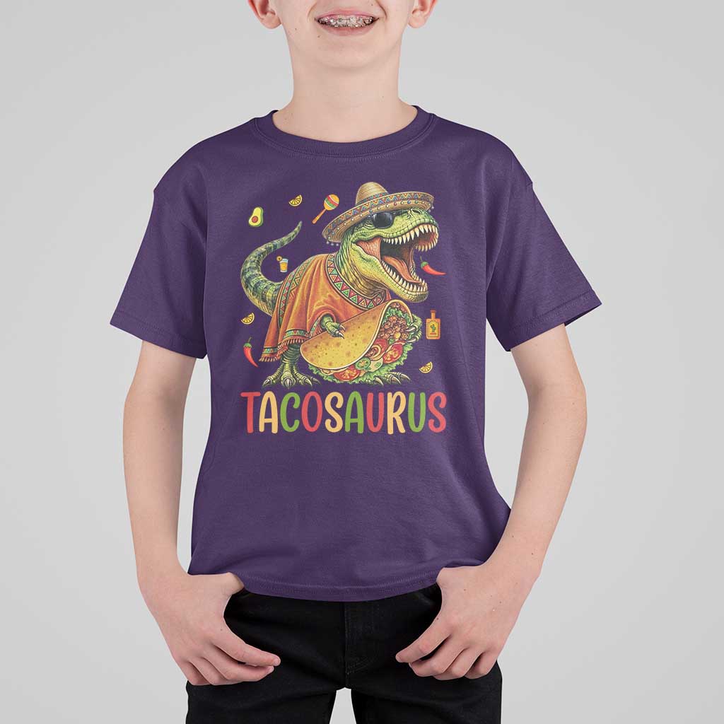 Cinco De Mayo Tacosaurus T Shirt For Kid Funny Dinosaur Taco Lover Gift