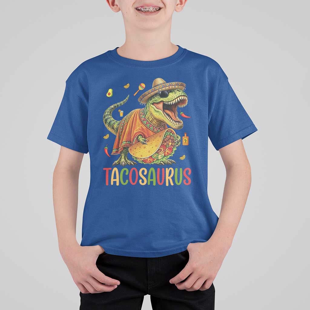 Cinco De Mayo Tacosaurus T Shirt For Kid Funny Dinosaur Taco Lover Gift