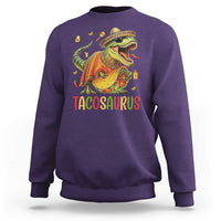 Cinco De Mayo Tacosaurus Sweatshirt Funny Dinosaur Taco Lover Gift