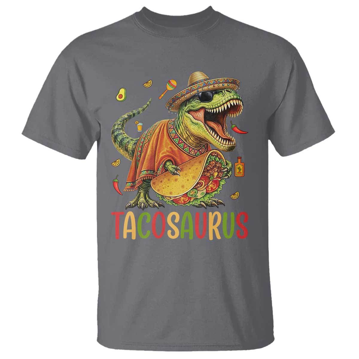 Cinco De Mayo Tacosaurus T Shirt Funny Dinosaur Taco Lover Gift