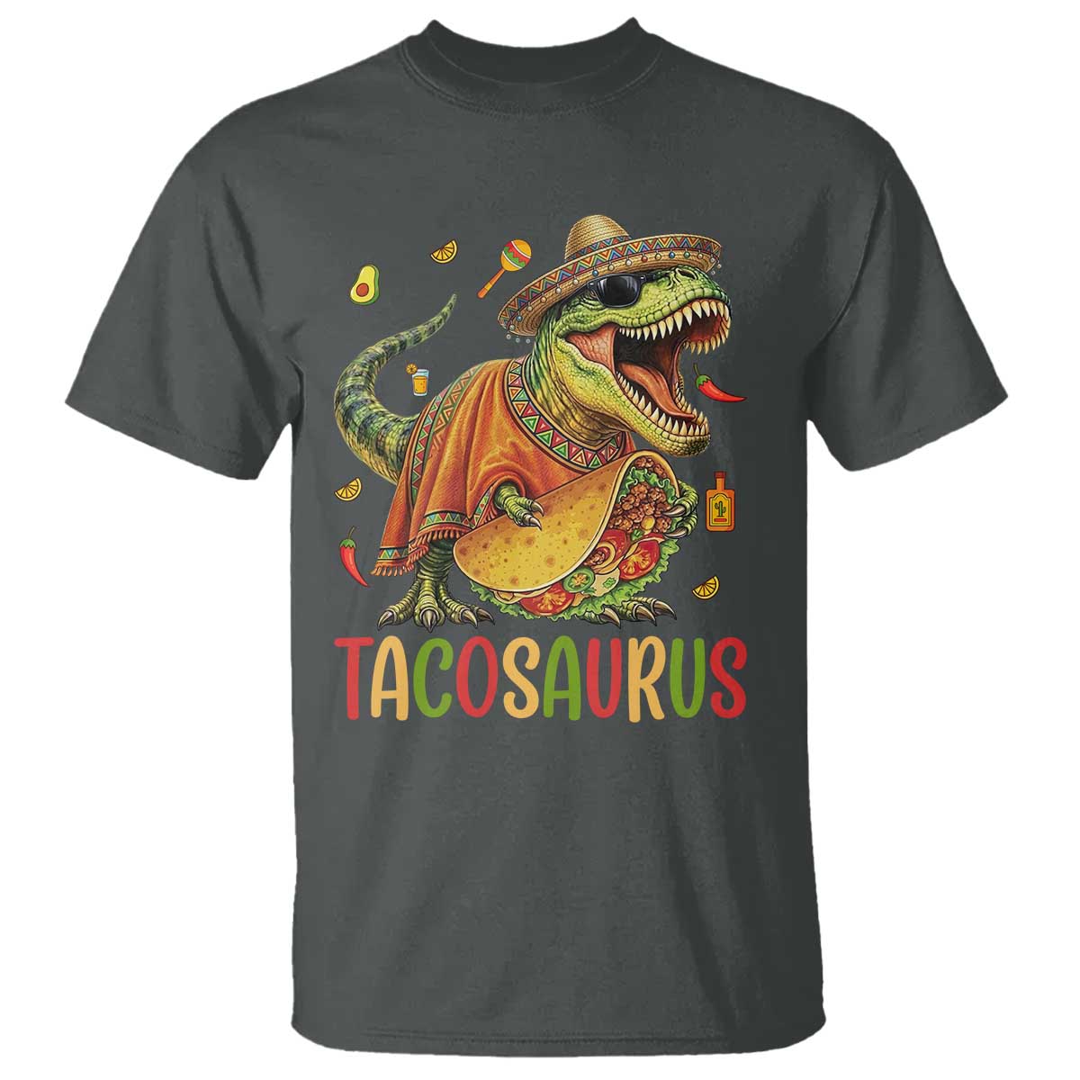 Cinco De Mayo Tacosaurus T Shirt Funny Dinosaur Taco Lover Gift