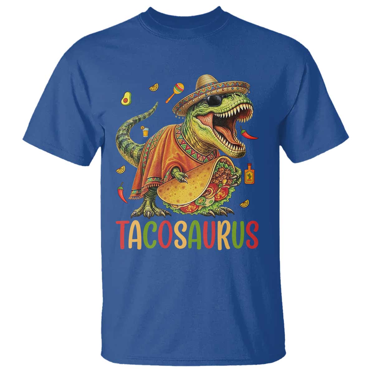 Cinco De Mayo Tacosaurus T Shirt Funny Dinosaur Taco Lover Gift