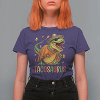 Cinco De Mayo Tacosaurus T Shirt For Women Funny Dinosaur Taco Lover Gift