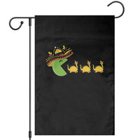 Funny Retro Game Tacosaurus Garden Flag Cinco De Mayo Taco Lover Gift