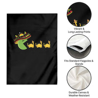 Funny Retro Game Tacosaurus Garden Flag Cinco De Mayo Taco Lover Gift