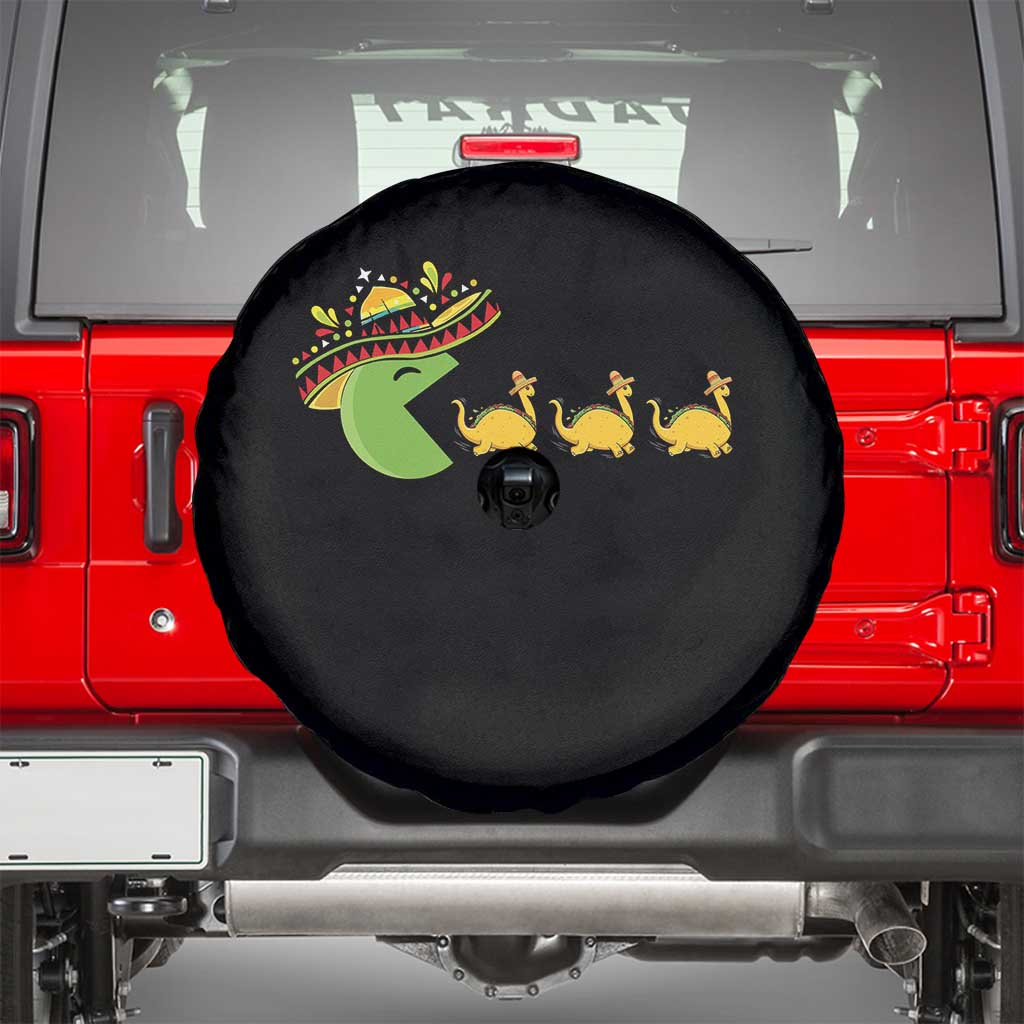 Funny Retro Game Tacosaurus Spare Tire Cover Cinco De Mayo Taco Lover Gift