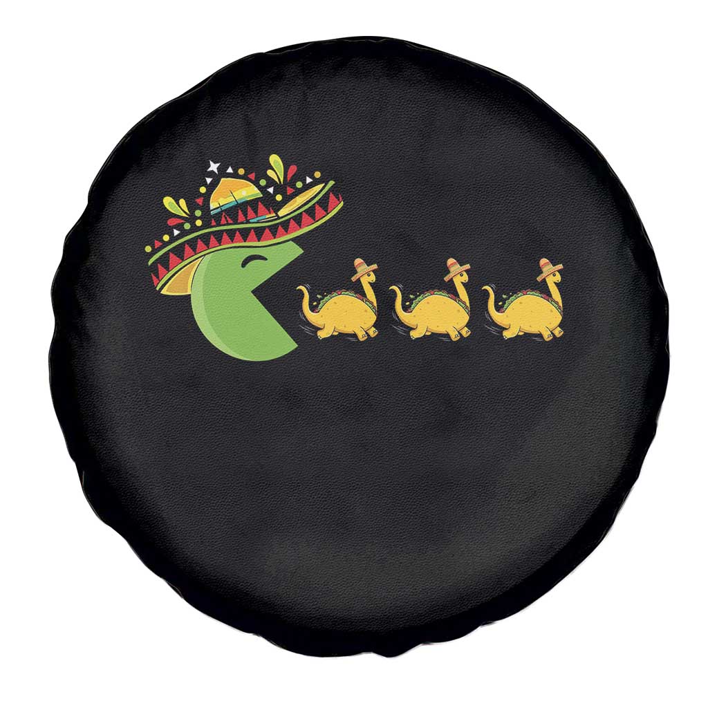 Funny Retro Game Tacosaurus Spare Tire Cover Cinco De Mayo Taco Lover Gift