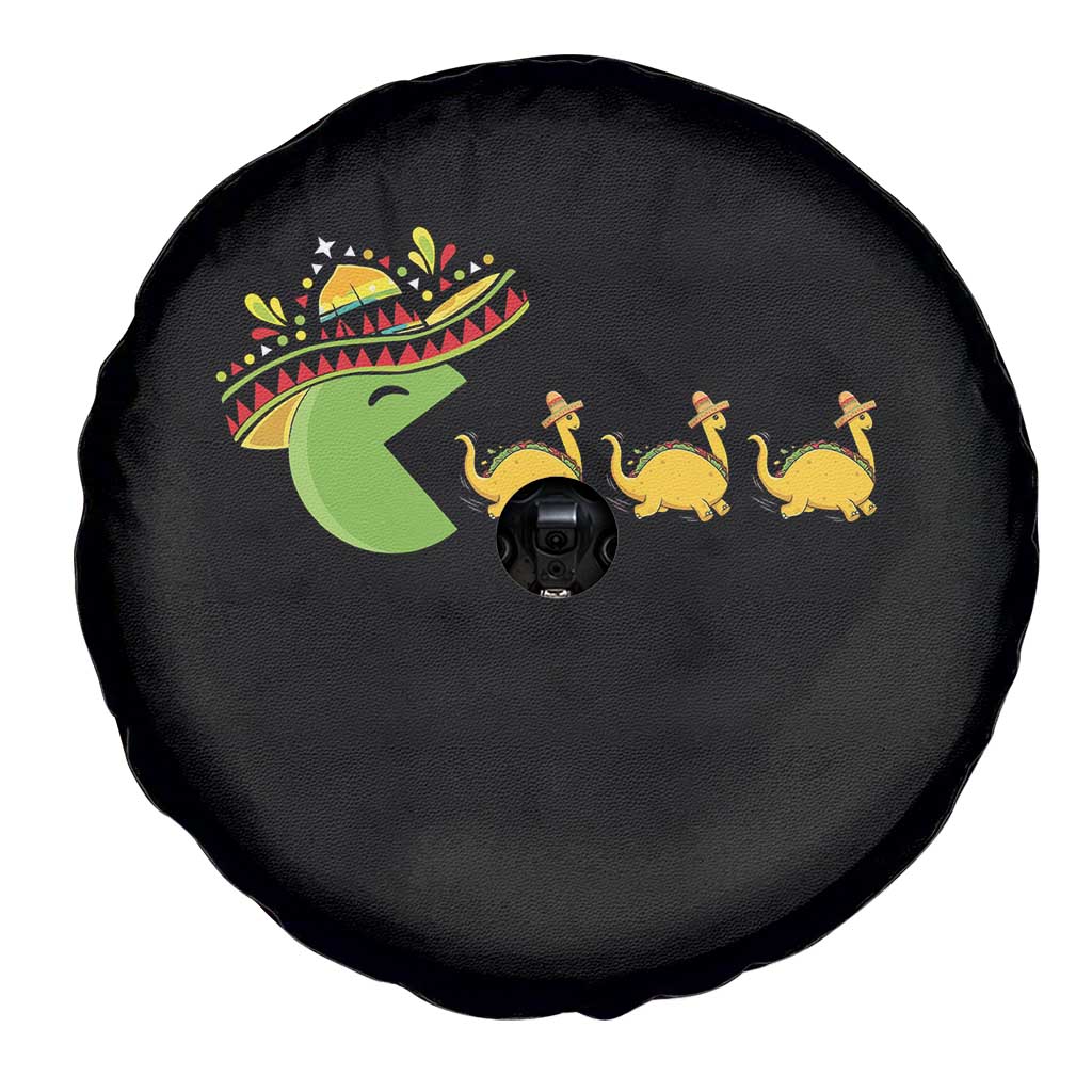Funny Retro Game Tacosaurus Spare Tire Cover Cinco De Mayo Taco Lover Gift