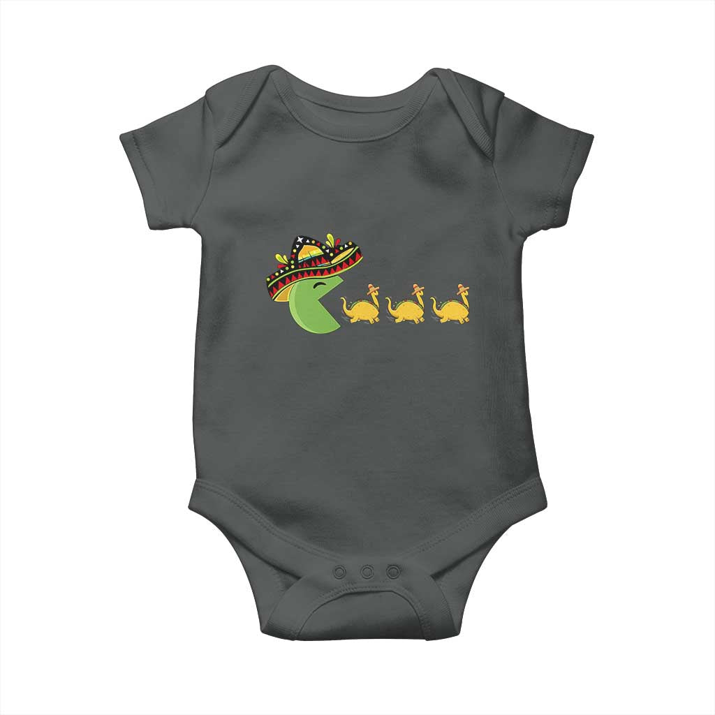 Funny Retro Game Tacosaurus Baby Onesie Cinco De Mayo Taco Lover Gift