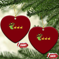 Funny Retro Game Tacosaurus Ceramic Ornament Cinco De Mayo Taco Lover Gift