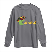 Funny Retro Game Tacosaurus Long Sleeve Shirt Cinco De Mayo Taco Lover Gift
