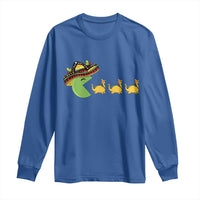 Funny Retro Game Tacosaurus Long Sleeve Shirt Cinco De Mayo Taco Lover Gift