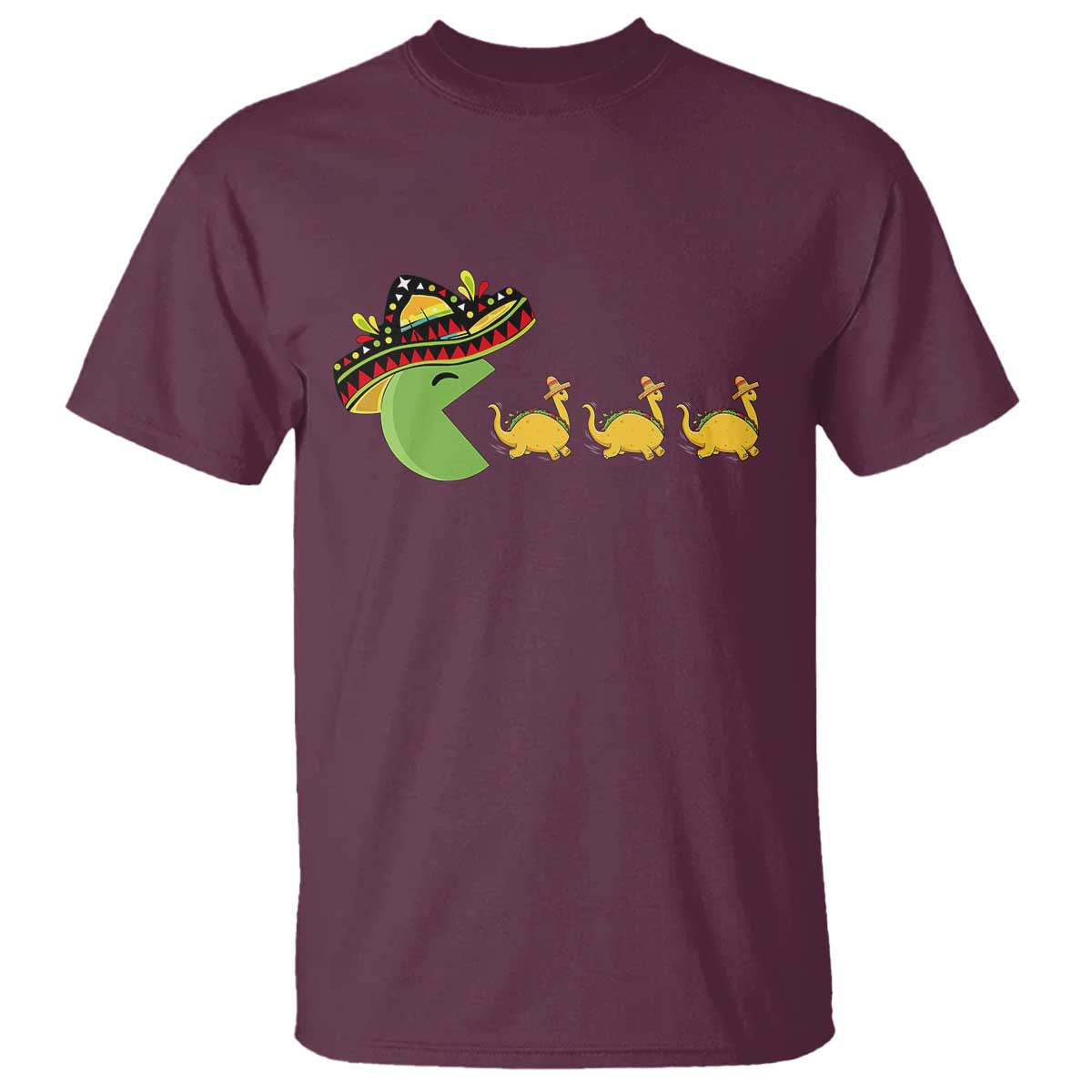 Funny Retro Game Tacosaurus T Shirt Cinco De Mayo Taco Lover Gift
