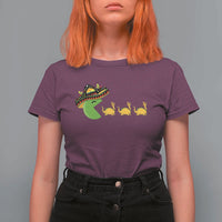 Funny Retro Game Tacosaurus T Shirt For Women Cinco De Mayo Taco Lover Gift
