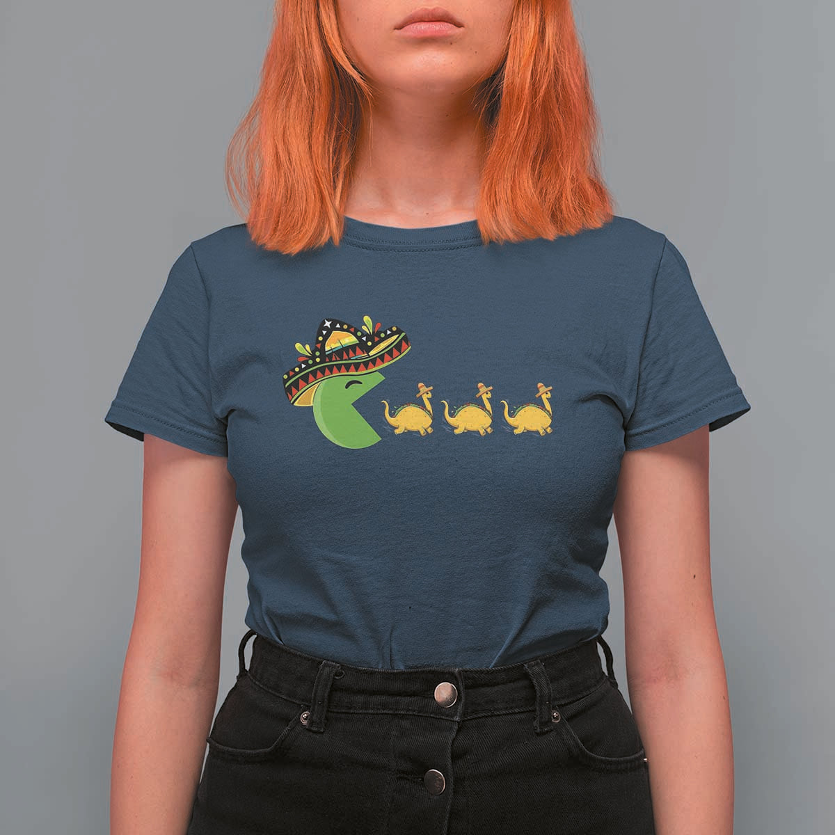 Funny Retro Game Tacosaurus T Shirt For Women Cinco De Mayo Taco Lover Gift