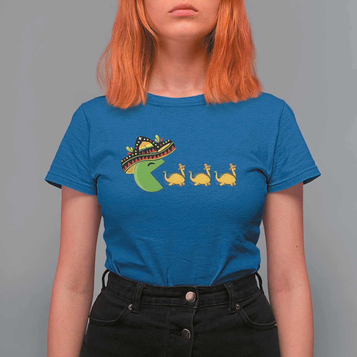 Funny Retro Game Tacosaurus T Shirt For Women Cinco De Mayo Taco Lover Gift