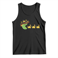 Funny Retro Game Tacosaurus Tank Top Cinco De Mayo Taco Lover Gift