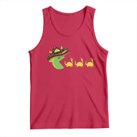 Funny Retro Game Tacosaurus Tank Top Cinco De Mayo Taco Lover Gift