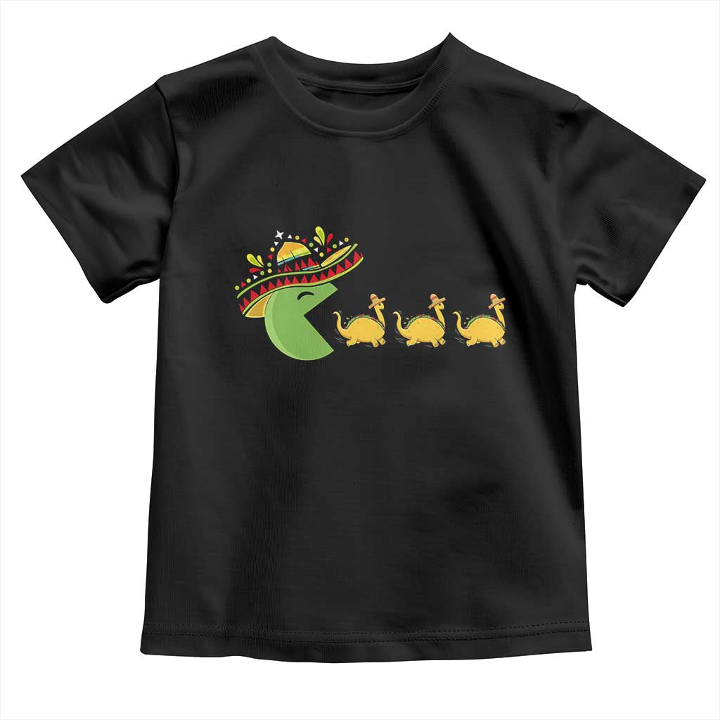 Funny Retro Game Tacosaurus Toddler T Shirt Cinco De Mayo Taco Lover Gift