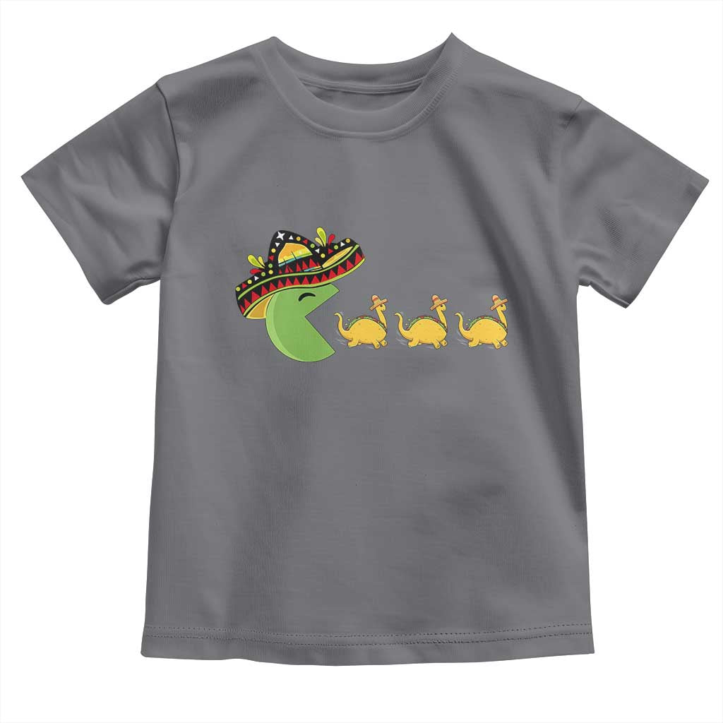 Funny Retro Game Tacosaurus Toddler T Shirt Cinco De Mayo Taco Lover Gift