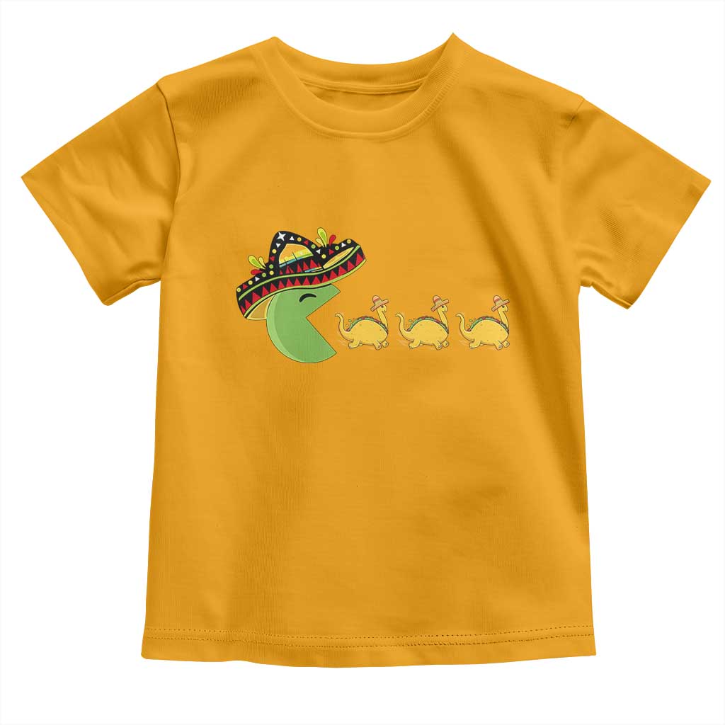 Funny Retro Game Tacosaurus Toddler T Shirt Cinco De Mayo Taco Lover Gift