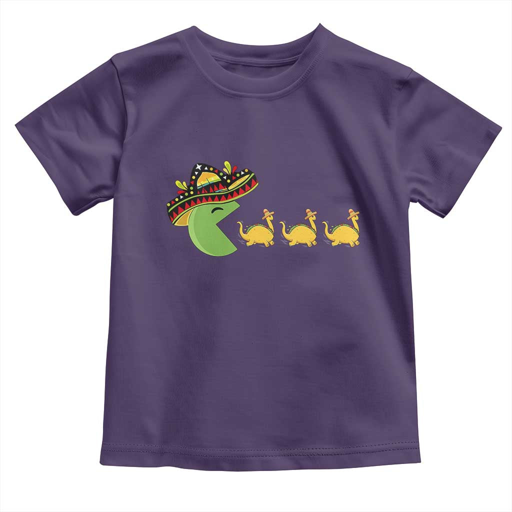 Funny Retro Game Tacosaurus Toddler T Shirt Cinco De Mayo Taco Lover Gift