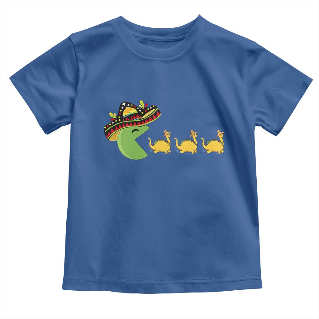 Funny Retro Game Tacosaurus Toddler T Shirt Cinco De Mayo Taco Lover Gift