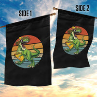 Vintage Dinosaur Taco Lover Garden Flag Cinco De Mayo Gift