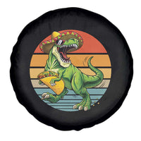 Vintage Dinosaur Taco Lover Spare Tire Cover Cinco De Mayo Gift