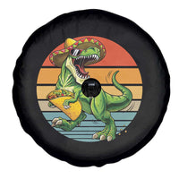 Vintage Dinosaur Taco Lover Spare Tire Cover Cinco De Mayo Gift