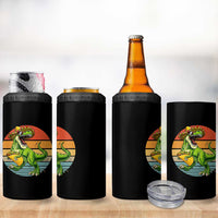 Vintage Dinosaur Taco Lover 4 in 1 Can Cooler Tumbler Cinco De Mayo Gift