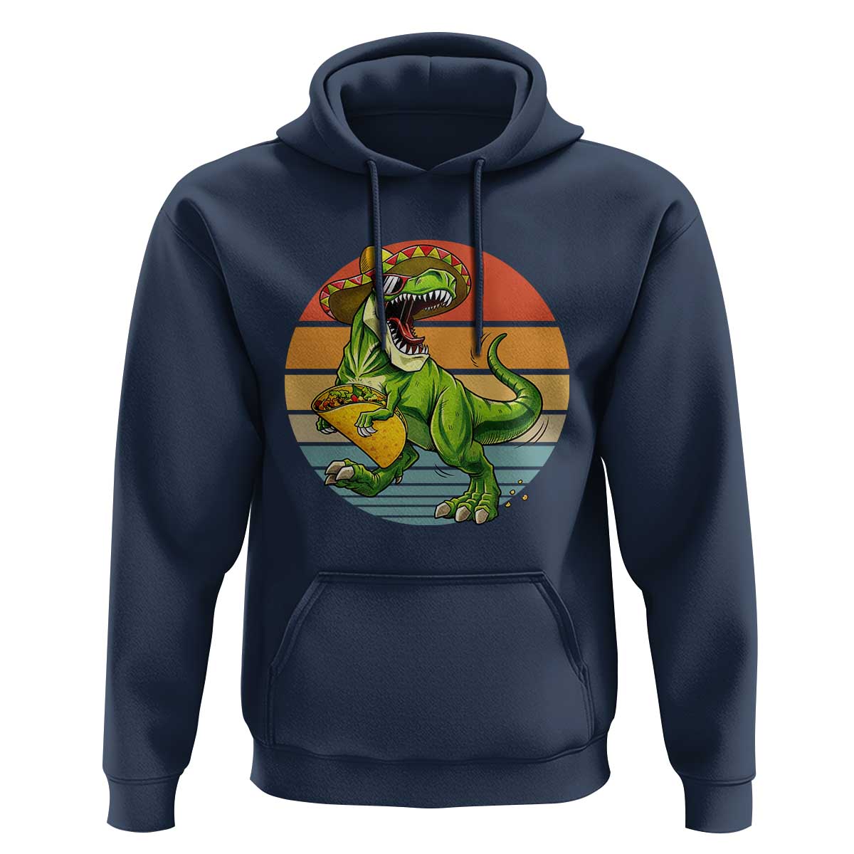 Vintage Dinosaur Taco Lover Hoodie Cinco De Mayo Gift